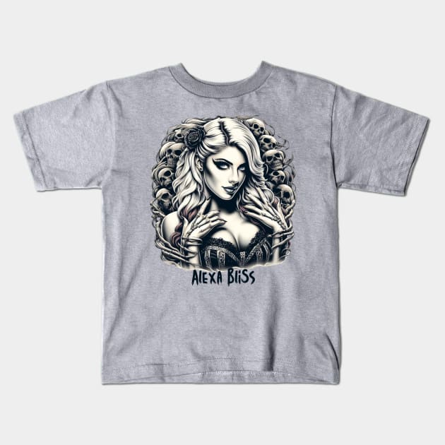 Alexa Bliss Kids T-Shirt by Tiger Mountain Design Co.